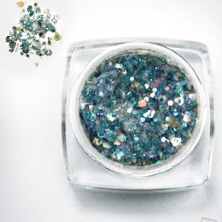 Luxury multi shine glitter with opal bits