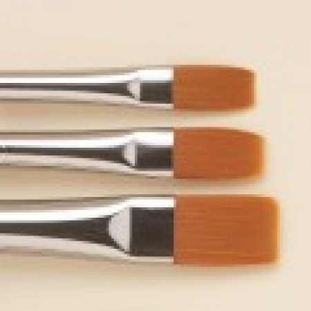SERIES 1001. FLAT 'BRIGHTS' GOLDEN SYNTHETIC brush #2