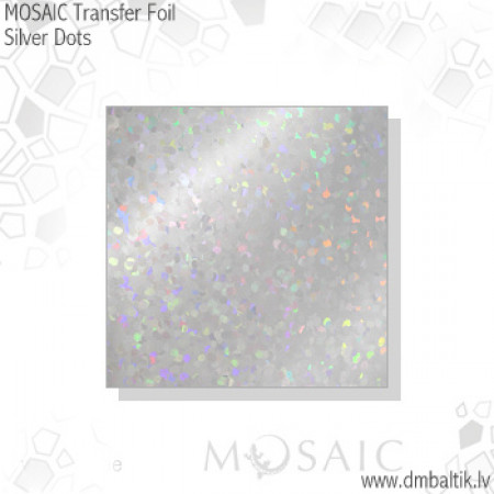 Silver dots transfer foil