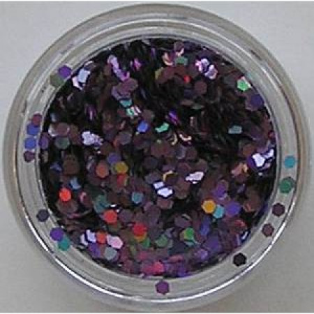 Diamond shape Glitter 2 (black hologram)