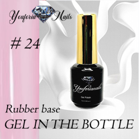 Rubber Base Gel in the Bottle Nr.24 15ml