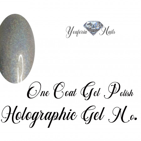Holographic gel polish Silver No. 12