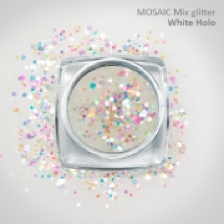 "Mix" Luxury Glitter Holo White