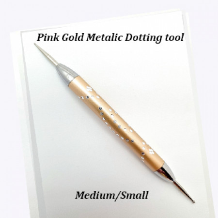 Metallic Dotting Tool Small/ Medium Pink Gold