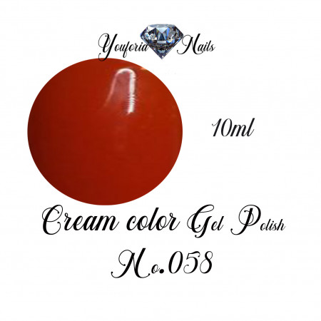 Cream Color Gel Polish Nr.058 10ml