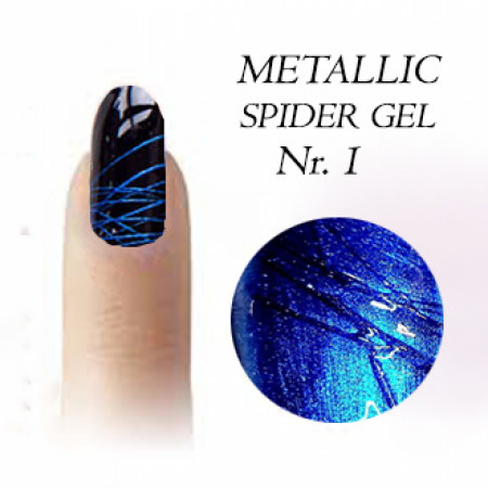 Metallic spider gel Nr.1 Sky blue 5ml