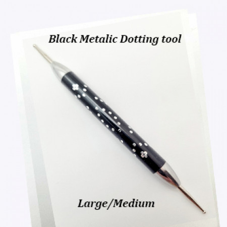 Metallic Dotting Tool Large/ Medium Black