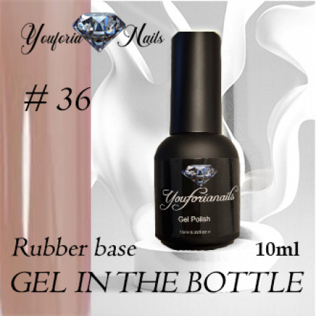 Rubber Base Gel in the Bottle Nr.36 10ml
