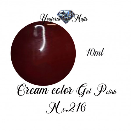 Cream Color Gel Polish Nr.216 10ml