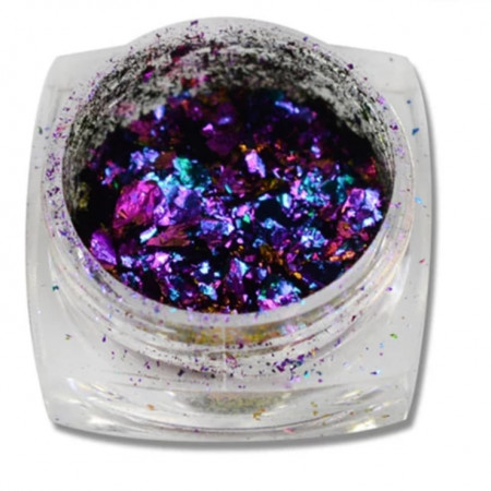  Mirror effect Flakes Purple/Blue