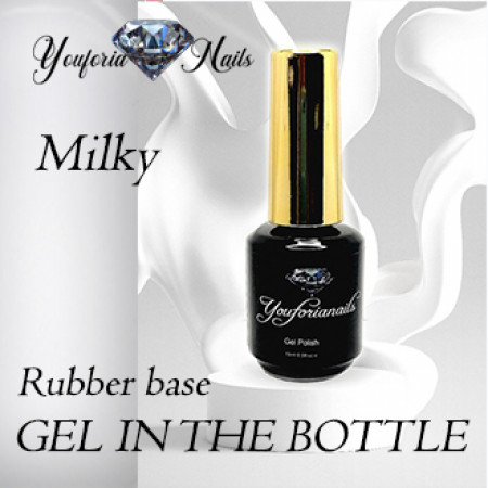 Rubber Base Gel in the Bottle Milky 15ml