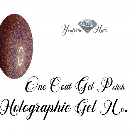 Holographic gel polish Pink No. 09