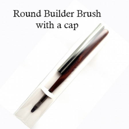 Round Builder Brush with UV protection cap