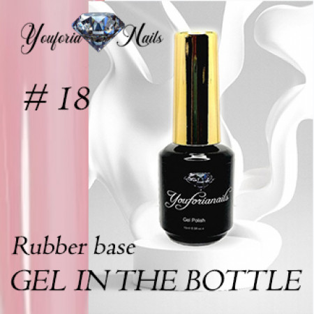 Rubber Base Gel in the Bottle Nr.18 15ml