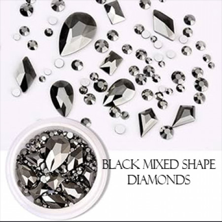 Mixed shape Diamonds Black