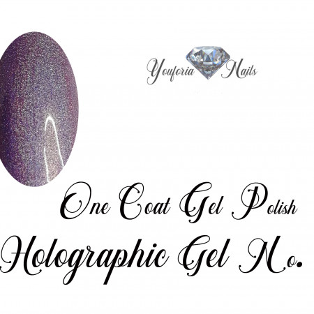 Holographic gel polish Light Purple No. 02