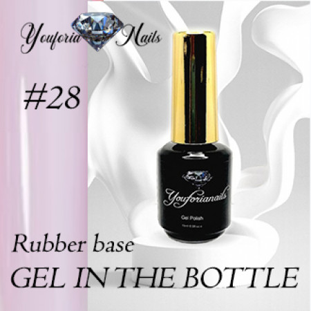 Rubber Base Gel in the Bottle Nr.28 15ml