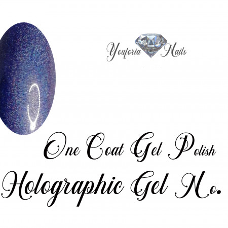 Holographic gel polish Purple No. 10