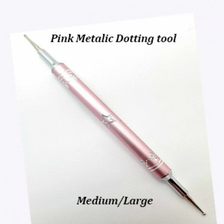 Pink Metallic Dotting tool Doublesided Medium/ Large