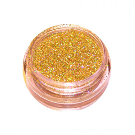 Fine glitter 3 hologram gold