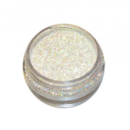 Fine glitter 1 hologram white