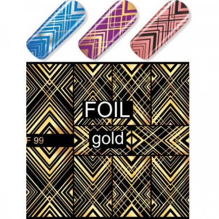  SLIDER NAIL ART F99 GOLD 