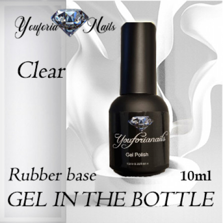 Rubber Base Gel in the Bottle Clear 10ml