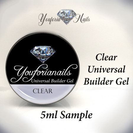 Universal Builder Gel Clear 5ml Sample