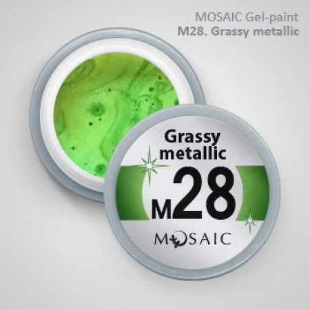 Grassy Metallic Misaic gel-paints