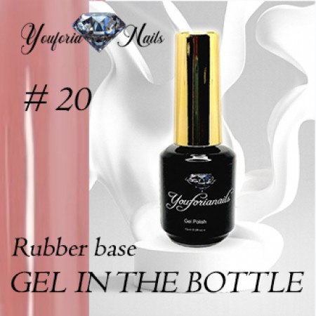 Rubber Base Gel in the Bottle Nr.20 15ml