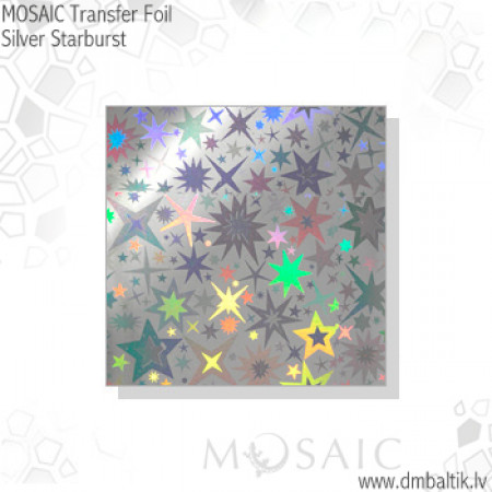 Silver stardust transfer foil