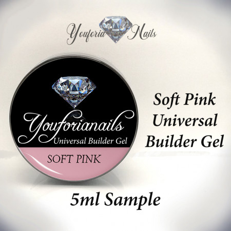 Universal Builder Gel Soft Pink 5ml Sample