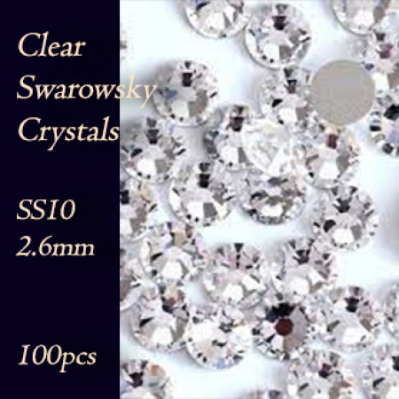 Swarovski crystals SS10 clear 100pcs