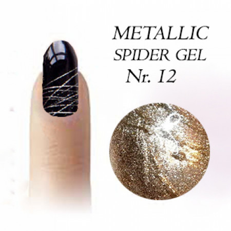 Metallic spider gel Nr.12 Champagne 5ml