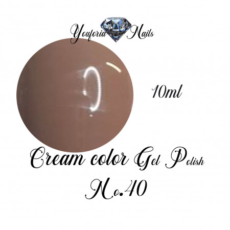 Cream Color Gel Polish Nr.40 10ml