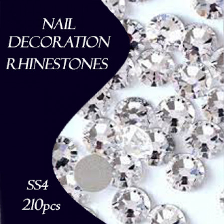 Glass Rhinestones Clear SS4