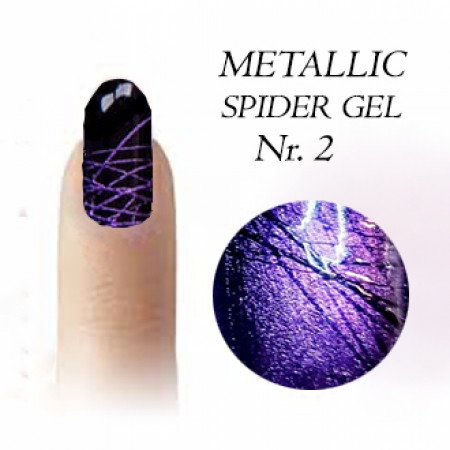 Metallic spider gel Nr.2 Purple 5ml