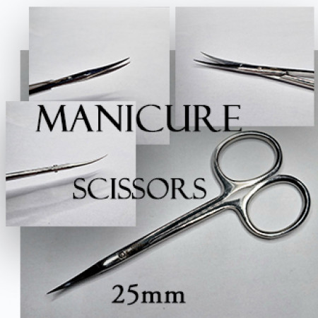 Professional Manicure Cuticle Scissors 25mm blade. 