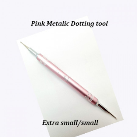 Pink Metallic Dotting tool Doublesided Extra small/Small