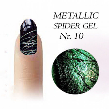 Metallic spider gel Nr.10 Green 5ml