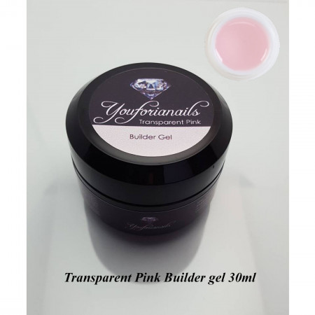 Youforianails Transparent Pink Builder Gel 30ml