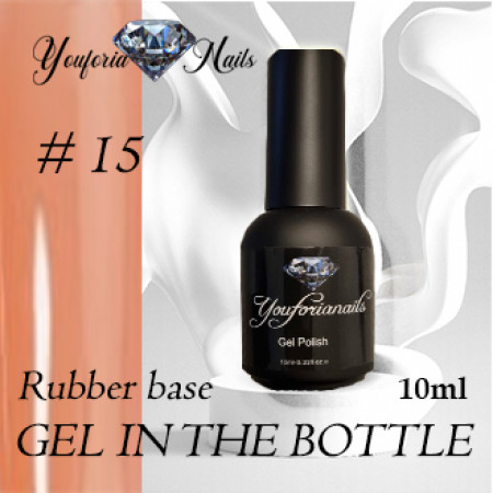 Rubber base Gel In The Bottle Nr.15 10ml