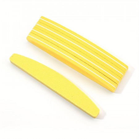 Yellow Artificial nail Buffer 100/120 grit