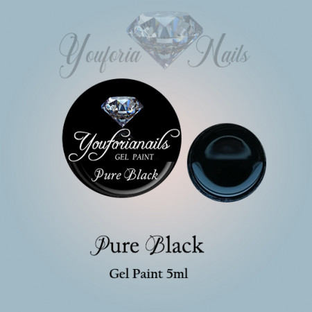 Pure Black Gel Paint 5ml