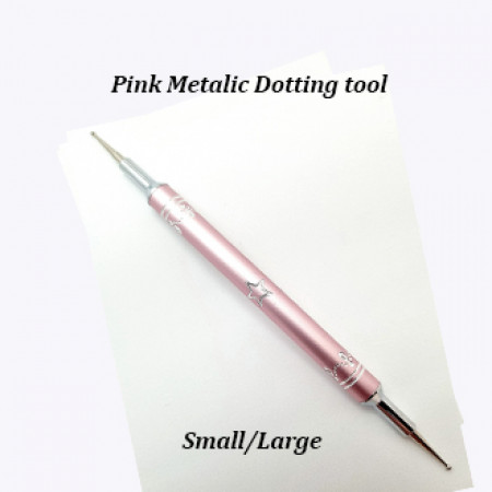 Pink Metallic Dotting tool Doublesided Small/ Large