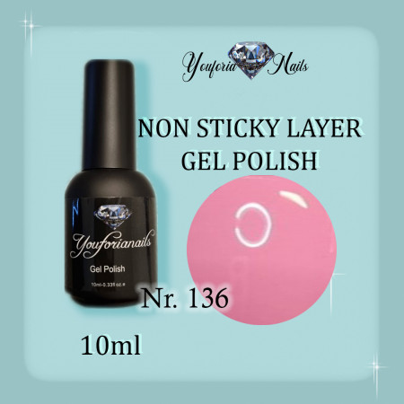 Non Sticky Gel polish 10ml Nr.136