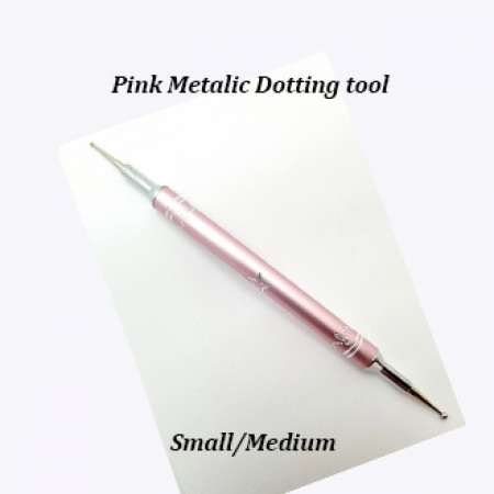 Pink Metallic Dotting tool Doublesided Small/ Medium