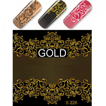 SLIDER NAIL ART S226 GOLD