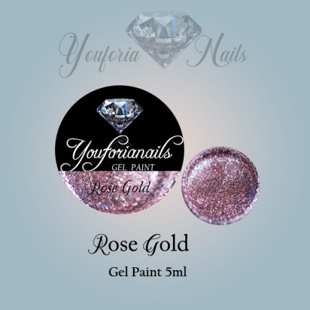 Rose Gold Gel Paint 5ml