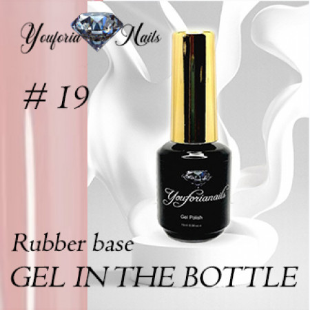 Rubber Base Gel in the Bottle Nr.19 15ml